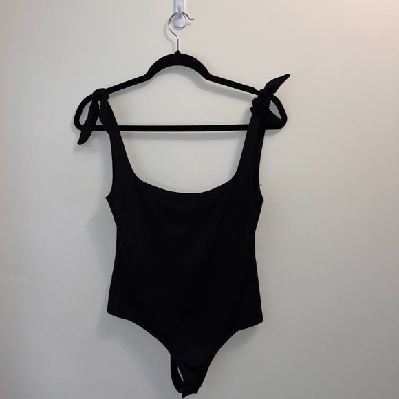 Intimately by Free People Tie Shoulder Bodysuit - Size Medium - Picture 3 of 8
